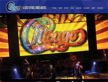 Tablet Screenshot of chicagotheband.com